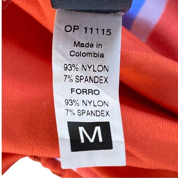 Maaji Mandarine The Beverly Bikini Top Reversible Embroidered Palm Size Medium - Picture 7 of 10